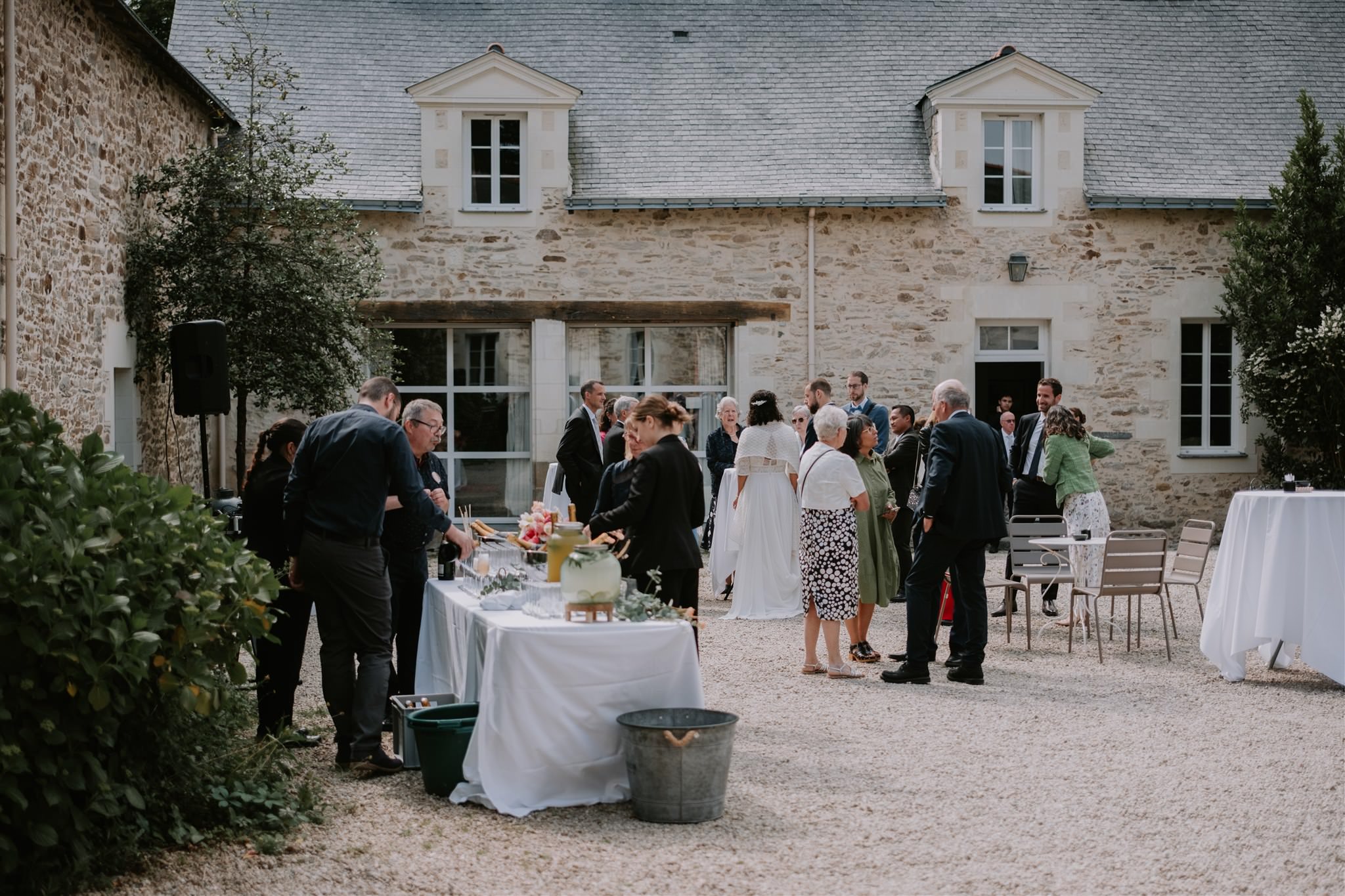 Vin d'honneur mariage domaine du Chalonge