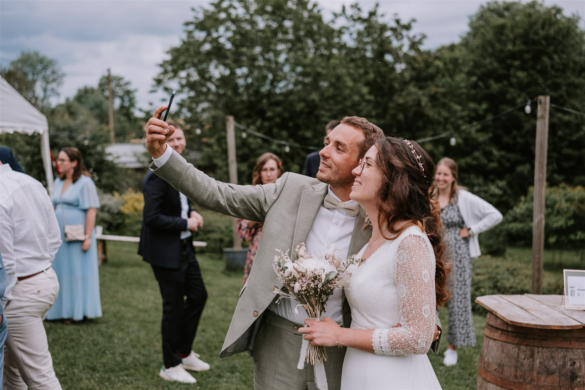 selfie des mariés