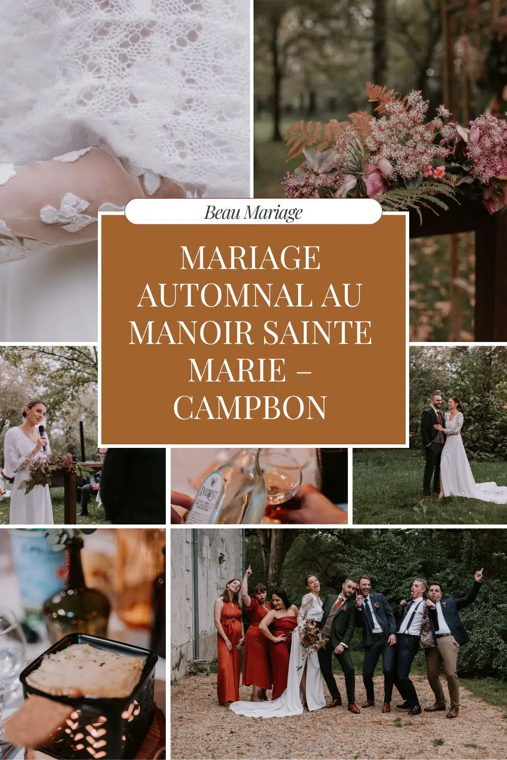 Mariage Automnal et Chaleureux au Manoir Sainte Marie - Campbon Mariage Automnal au Manoir Sainte Marie – Campbon image pour pinterest