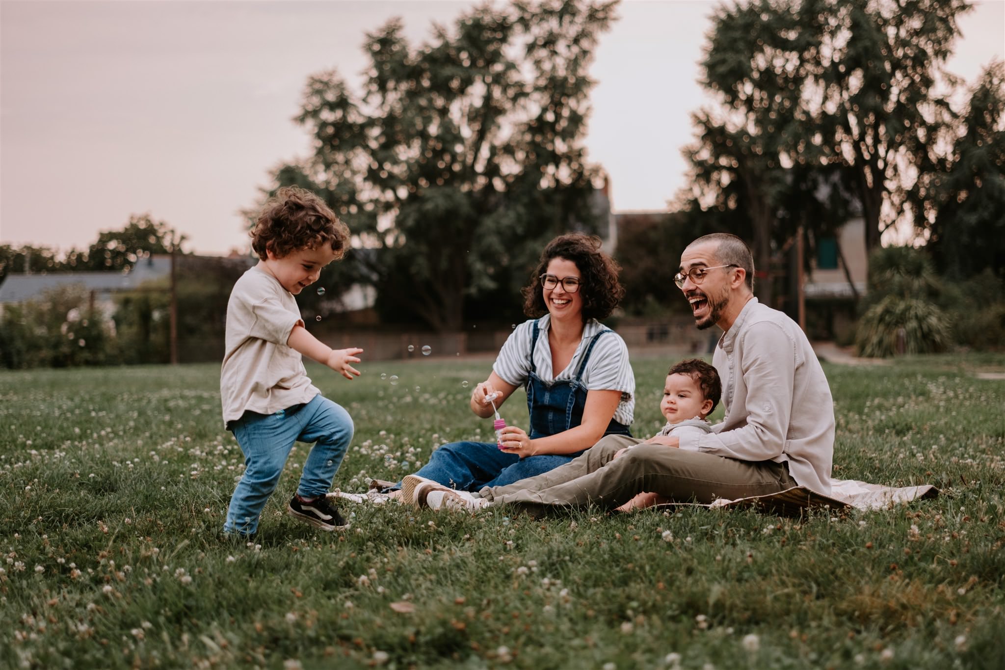 séance photo en famille square Maurice Schwob Nantes