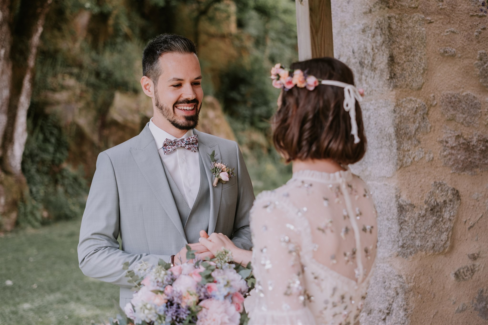 mariage moulin de grenon découverte devant le gite