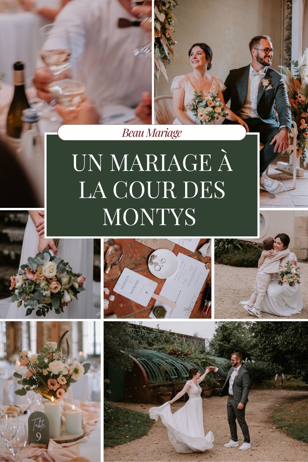 Un mariage à la Cour des Montys avec Marion et Maxime mariage cour des montys pintrerest